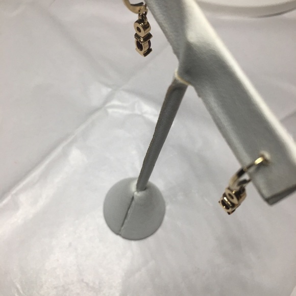 14K yellow gold diamonds ruby earrings
